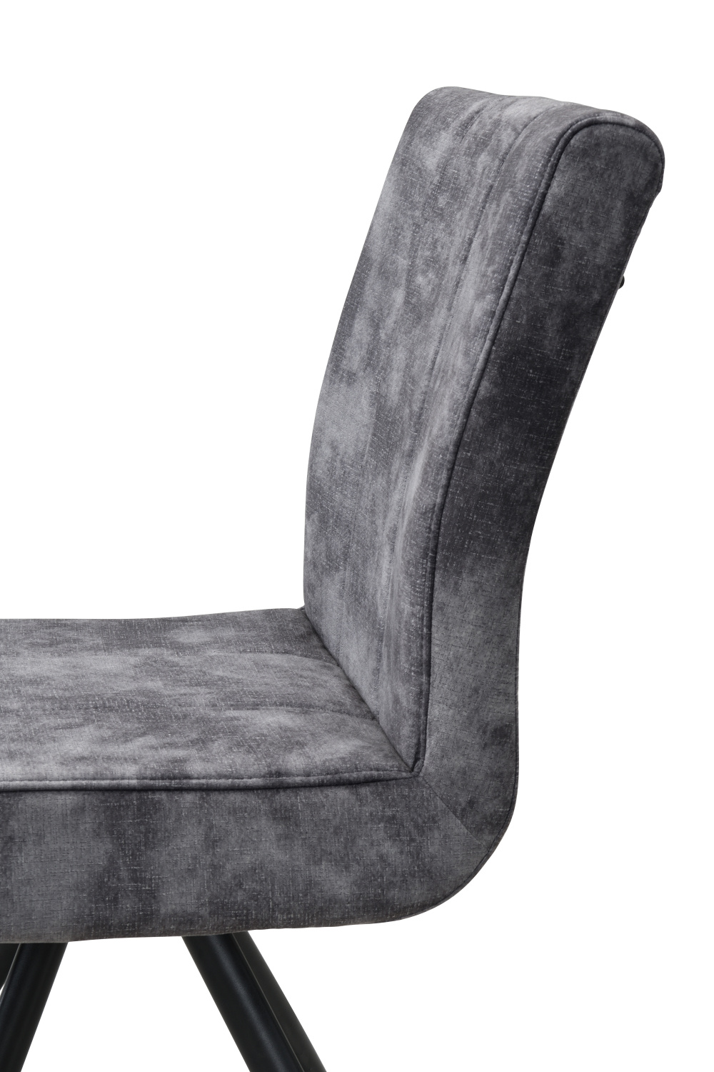 Стул поворотный PORTO S 360° (ВИНТАЖНЫЙ АНТРАЦИТ / ЧЕРНЫЙ. Ш 445* Г 650 * В 905 мм)