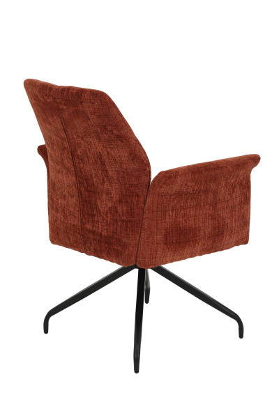 Кресло "Viktoria S" поворотное  (МЕДНЫЙ / ЧЕРНЫЙ. Ш XL 710 * Г 680 * В 930 мм)