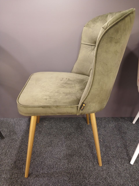 Стул кухонный "Леон"поворотный (ARBEN KENGOO OLIVE / ЗОЛОТОЕ МАТОВОЕ. Размер  850 мм* 430 мм * 500 мм)