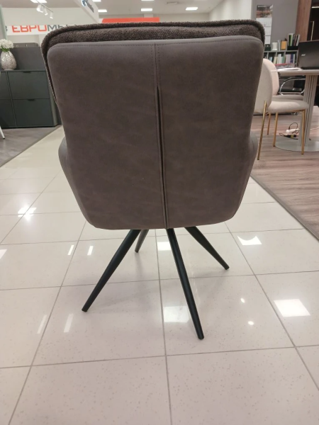 Стул "ЛЕО 360" поворотный (BELLA06+KIPRUS04 / НОЖКИ ЧЕРНЫЕ.)