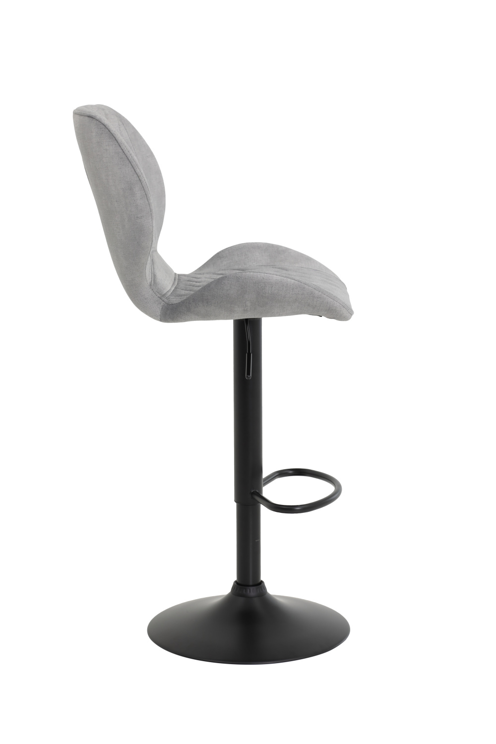 Стул барный "Laila H" вращающийся (Цвет СЕРЫЙ 50 / ЧЁРНЫЙ, Артикул 920589 50, Размер 420 мм * 510 мм * 960 - 1170 мм)
