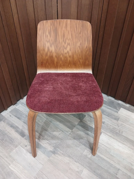 Стул кухонный "СКАНДИ-2". 480х540х815 мм (ОРЕХ АМЕРИКАНСКИЙ / ОБИВКА ТКАНЬ DOMIART ШЕНИЛЛ КОЛЛЕКЦИЯ ESCADA 191 (MARSALA). Ш 480 * Г 540 * В 815 мм)