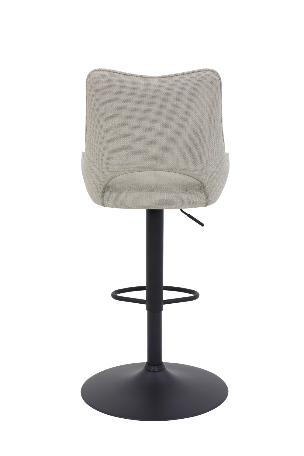 Стул барный "Rockport H" поворотный (БЕЖЕВЫЙ / ЧЕРНЫЙ. Ш 495 * Г 570 * В 980-1195 мм)