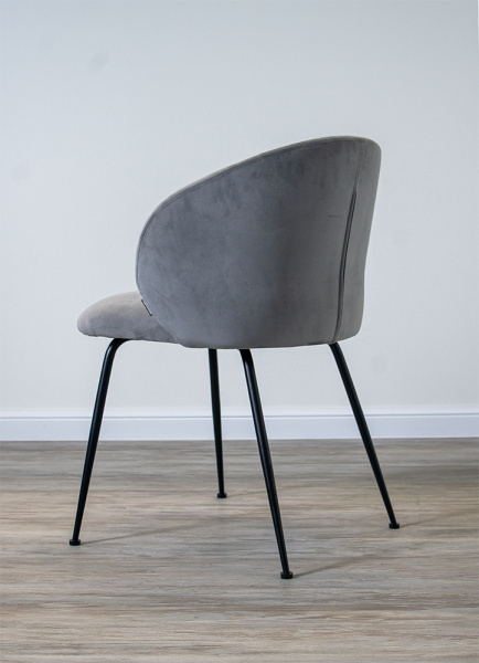 Стул кухонный С-1230 (Цвет ТКАНЬ БЕЖЕВАЯ / БЕЛЫЙ МОЛОЧНЫЙ, Размер 550 мм * 760 мм * 580 мм)