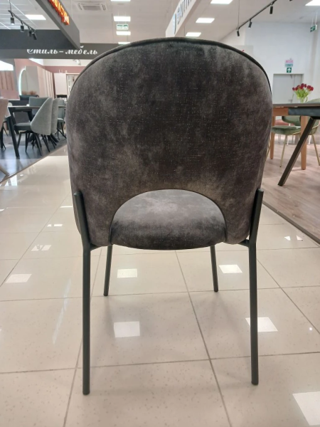 Стул кухонный DR-20178C (UF915-01B АНТРАЦИТ / ЧЕРНЫЙ МАТОВЫЙ. Размер ШГ 640 мм * Ш 500 мм * В 840 мм * ВС 470 мм   )