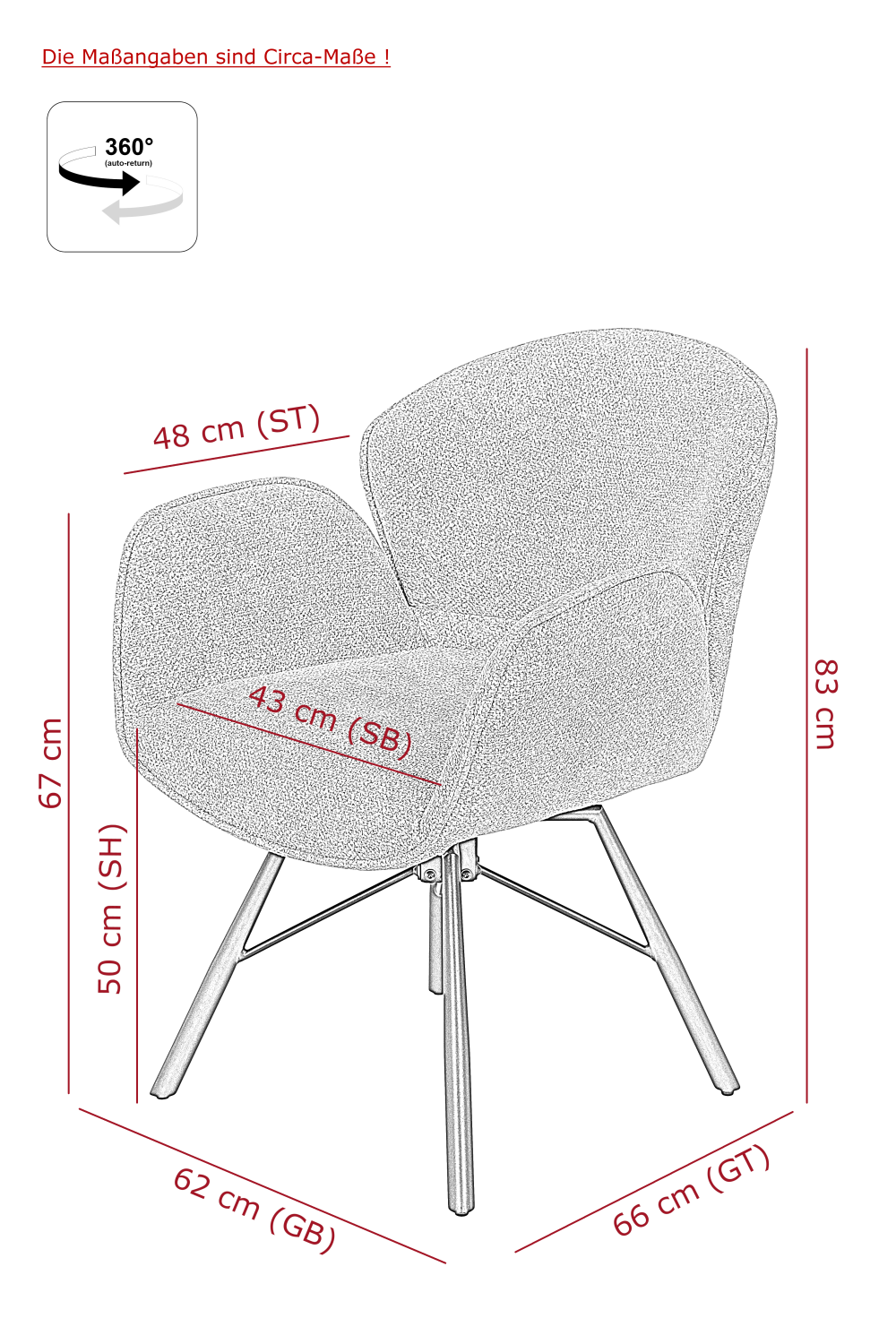 Кресло  "Bristol S" поворотное (БЕЖЕВЫЙ / ЧЕРНЫЙ. Ш 620 * Г 660 * В 830 мм)