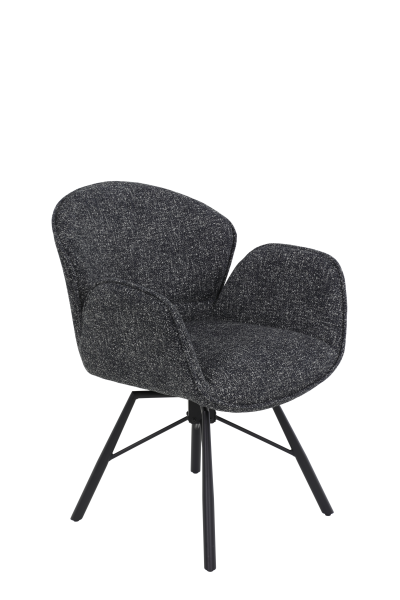 Кресло  "Bristol S" поворотное (АНТРАЦИТ / ЧЕРНЫЙ. Ш 620 * Г 660 * В 830 мм)