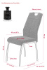 Стул кухонный Elif II S  (Цвет ВИНТАЖНЫЙ СЕРЫЙ 50 / СЕРЫЙ, Артикул 920698 50, Размер 440 мм * 960 мм * 640 мм)