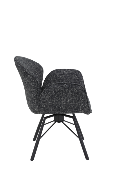 Кресло  "Bristol S" поворотное (АНТРАЦИТ / ЧЕРНЫЙ. Ш 620 * Г 660 * В 830 мм)