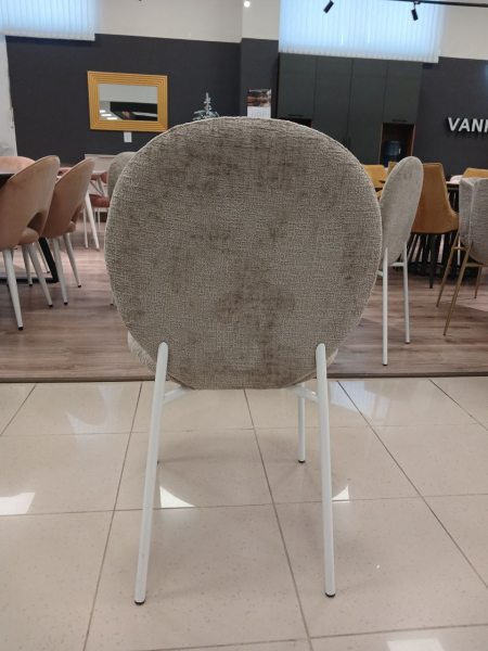 Стул кухонный DR-1237 (OTE SOLO-170 БЕЖЕВЫЙ / БЕЛЫЙ WHITE-1. Ш 495 мм * Г 570 мм * В 890 мм * ВС 485 мм)