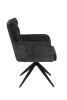 Кресло "Inge S"поворотное (АНТРАЦИТ / ЧЕРНЫЙ. Ш 580 * Г 635 * В 880 мм)