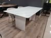 Стол обеденный DT-32-1T  (КЕРАМИКА XUESHAN SHI МАТОВЫЙ / БЕЛЫЙ МОЛОЧНЫЙ WHITE-2. Размер 2000 мм * 1000 мм 760 мм)