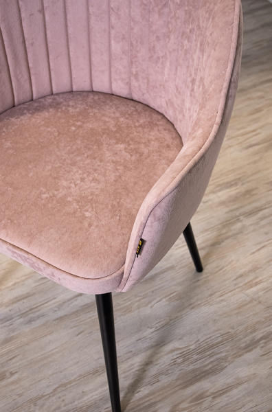 Стул кухонный "Палермо II" (Цвет ТКАНЬ OPERA ROSE / ЧЁРНЫЙ МУАР)