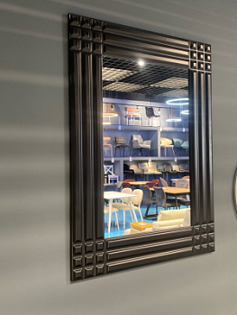 Зеркало "СТЕФАНИЯ" черный. 800*1100