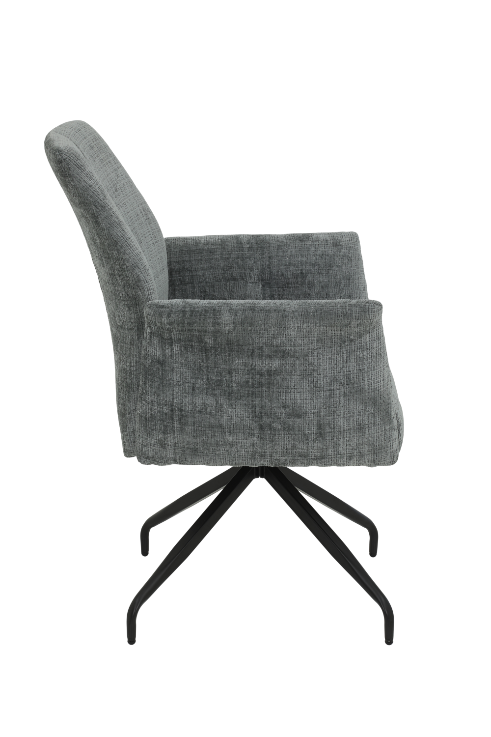 Кресло "Viktoria S" поворотное (СВЕТЛО-СЕРЫЙ / ЧЕРНЫЙ. Ш XL 710 * Г 680 * В 930 мм)