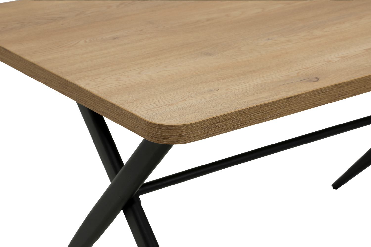 Стол обеденный Menorca T. 1400*900*760 мм (ДУБ АРТИЗАН / ЧЕРНЫЙ. Ш 1400 * Г 900 * В 760 мм)