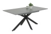 Стол обеденный Chiara T  (МРАМОР СЕРЫЙ МАТОВЫЙ / АНТРАЦИТ, 920865 65/28, 1600 мм - 2000 мм * 760 мм * 900 мм)