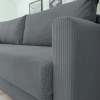 Диван прямой "РИМИНИ" Cilium графитовый (CILIUM GRAFIT. Размер 2210 мм * 980 мм * 900 мм)