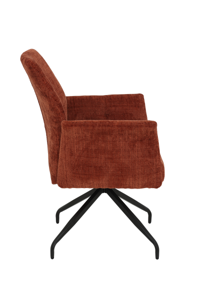 Кресло "Viktoria S" поворотное  (МЕДНЫЙ / ЧЕРНЫЙ. Ш XL 710 * Г 680 * В 930 мм)