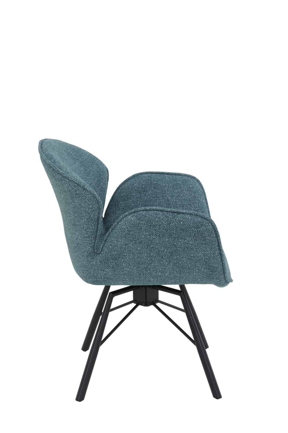 Кресло  "Bristol S" поворотное (ШАЛФЕЙ / ЧЕРНЫЙ. Ш 620 * Г 660 * В 830 мм)