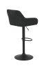 Стул барный Dollie H вращающийся (Цвет АНТРАЦИТ 46/28 / ЧЁРНЫЙ, Артикул 920926 46/28, Размер 510 мм * 890-1100 мм *530 мм)