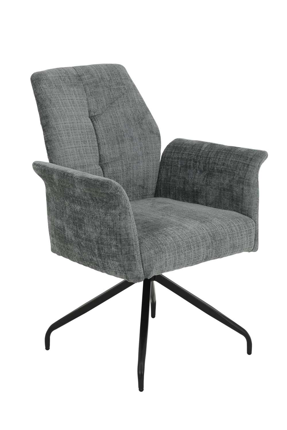 Кресло "Viktoria S" поворотное (СВЕТЛО-СЕРЫЙ / ЧЕРНЫЙ. Ш XL 710 * Г 680 * В 930 мм)