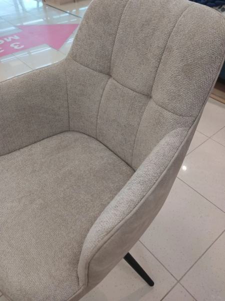 Стул "НАЯ 360" поворотный (BELLA03+KIPRUS02 / НОЖКИ ЧЕРНЫЕ)