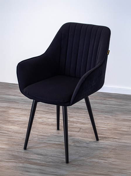 Стул кухонный "Версаль" Гобелен поворотный (Цвет ЧЁРНЫЙ / ГОБЕЛЕН АКУЛА / ЧЁРНЫЙ МУАР, Размер 580 мм * 830 мм * 500 мм)