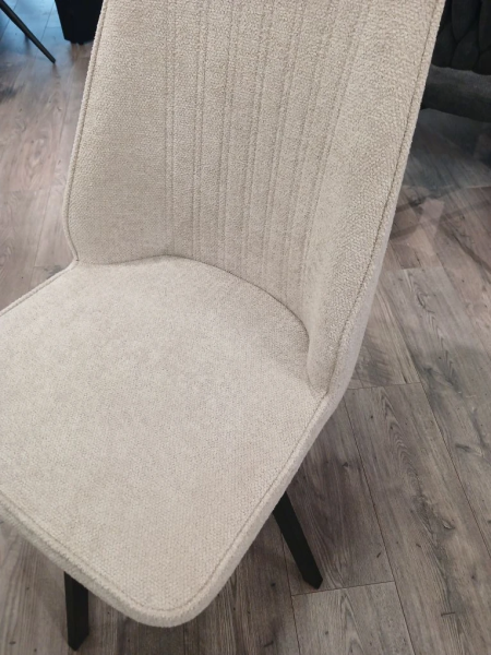 Стул "ЛОТОС 360" поворотный (BELLA 03 BEIGE / НОЖКИ ЧЕРНЫЕ)