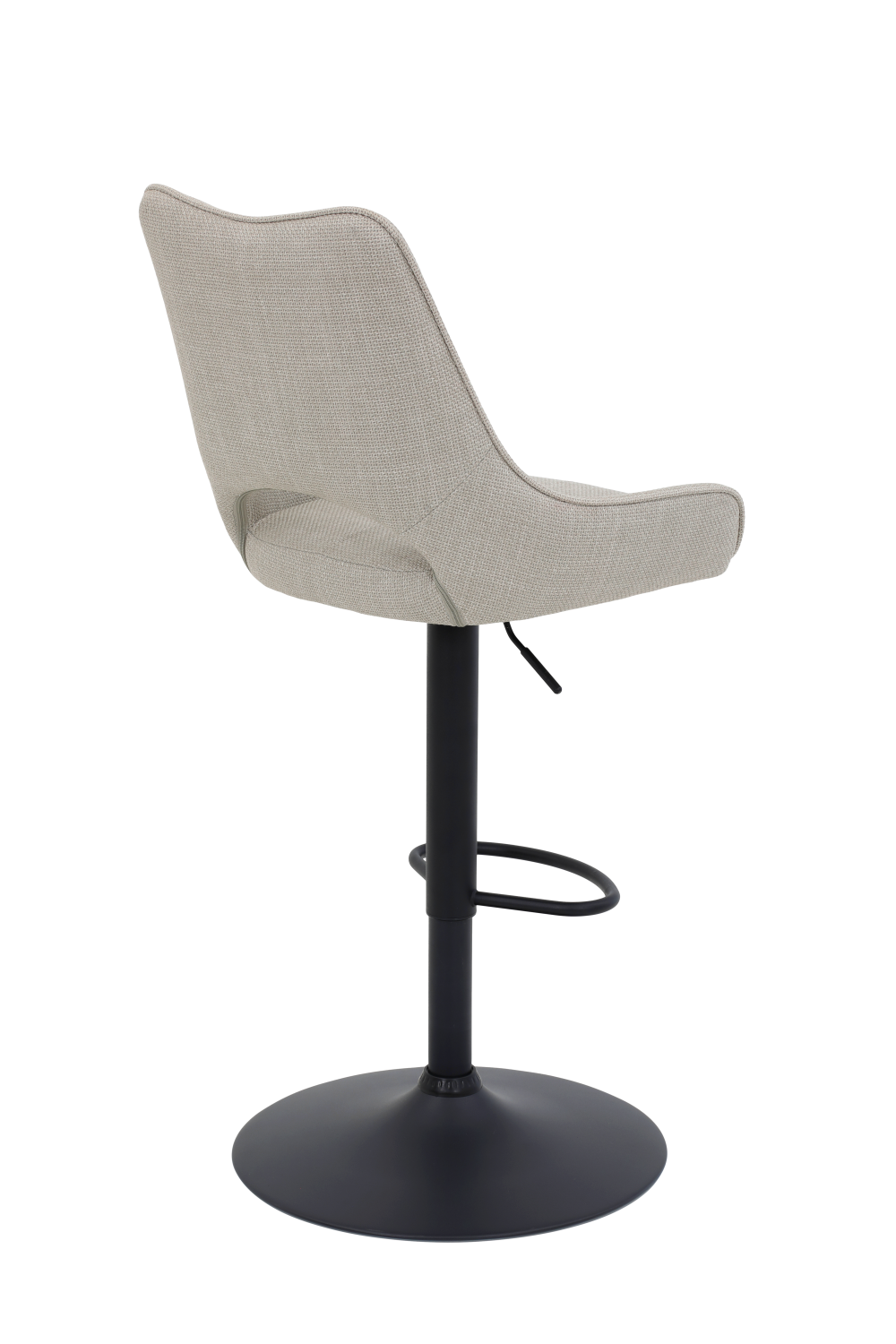 Стул барный "Rockport H" поворотный (БЕЖЕВЫЙ / ЧЕРНЫЙ. Ш 495 * Г 570 * В 980-1195 мм)