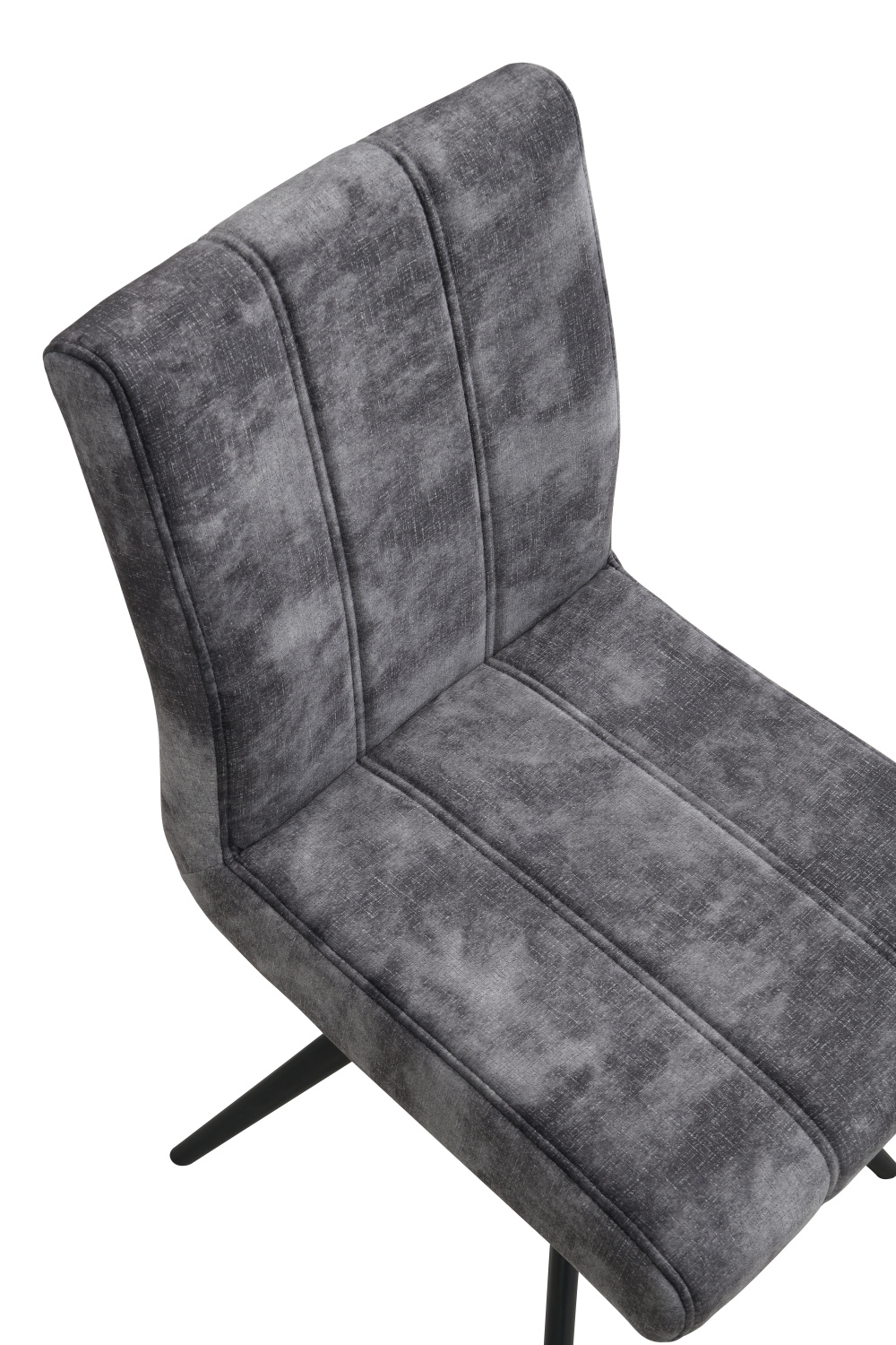 Стул поворотный PORTO S 360° (ВИНТАЖНЫЙ АНТРАЦИТ / ЧЕРНЫЙ. Ш 445* Г 650 * В 905 мм)