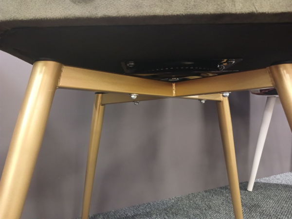 Стул кухонный "Леон"поворотный (ARBEN KENGOO OLIVE / ЗОЛОТОЕ МАТОВОЕ. Размер  850 мм* 430 мм * 500 мм)