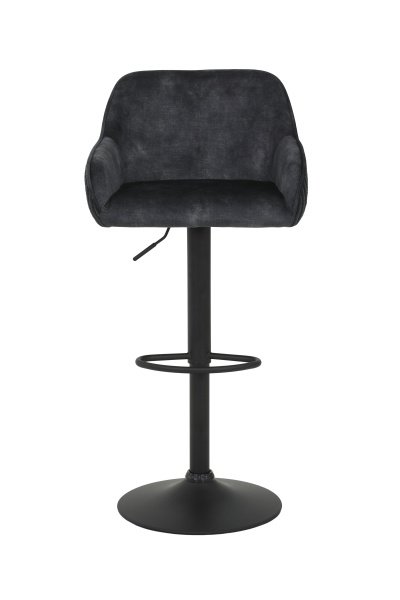 Стул барный Dollie H вращающийся (Цвет АНТРАЦИТ 46/28 / ЧЁРНЫЙ, Артикул 920926 46/28, Размер 510 мм * 890-1100 мм *530 мм)