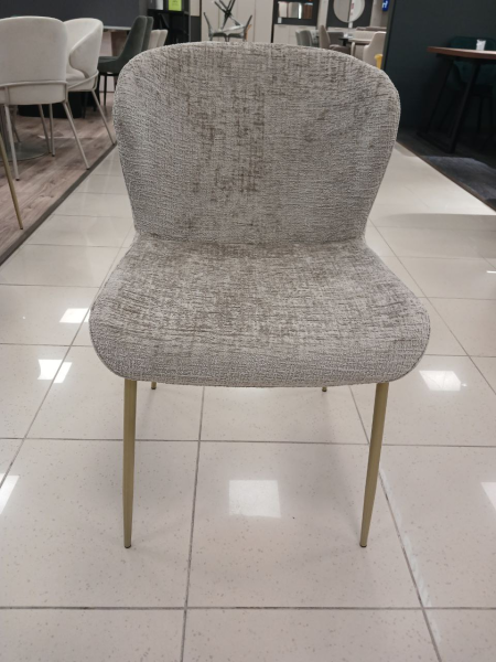 Стул кухонный DR-20021C (OTE SOLO 170 БЕЖЕВЫЙ / ЗОЛОТОЙ МАТОВЫЙ. Г 520 мм * Ш 650 мм * В 840 мм * ВС 480 мм)