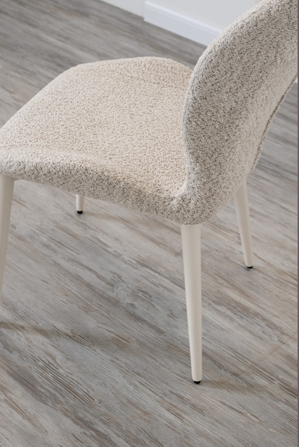 Стул кухонный DX-2376 (UF998-04, БЕЖЕВЫЙ / БЕЛЫЙ МОЛОЧНЫЙ WHITE-2)