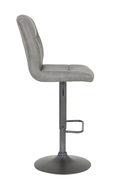 Стул барный "Elke H" вращающийся (Цвет СЕРЫЙ 50 / СЕРЫЙ, Артикул 920587 50, Размер 430 мм * 565 мм * 1020 - 1230 мм)