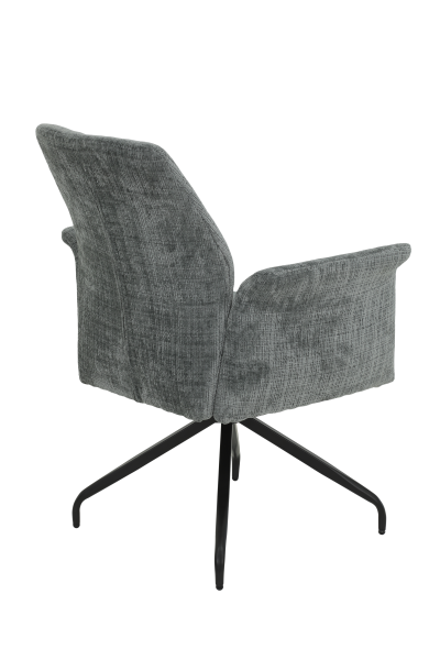 Кресло "Viktoria S" поворотное (СВЕТЛО-СЕРЫЙ / ЧЕРНЫЙ. Ш XL 710 * Г 680 * В 930 мм)